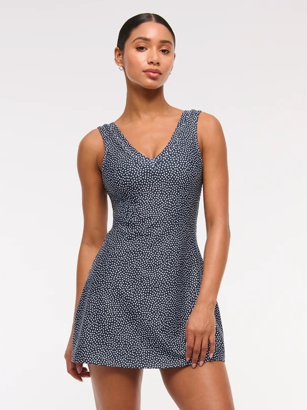 NWT Abercrombie & Fitch YPB sculptLUX V-Neck Mini Dress